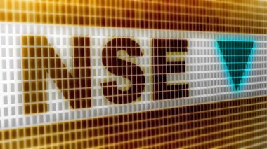 Hindistan sınırlı Ulusal Menkul Kıymetler Borsası (Nse) Mumbai de bulunan Hindistan'ın önde gelen borsa olacak. 4 k çözünürlüklü görüntüleri döngü var. ProRes 4444. 3D çizim.