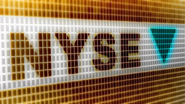 New York Stock Exchange Abreviado Como Nyse Apelidado Big Board — Vídeo de Stock