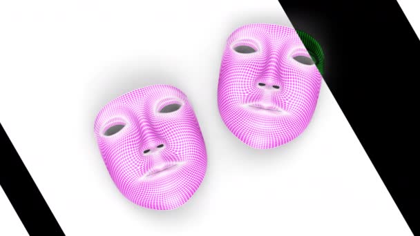 Máscara Imagens Loop Têm Resolução Prores 4444 Ilustração — Vídeo de Stock