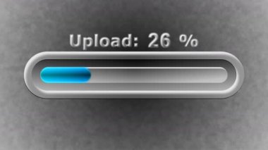 Ekran yükleme işleminde. 4k çözünürlüklü. ProRes 4444. İllüstrasyon.