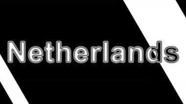 Hollanda. Döngü görüntüleri 4k çözünürlüğe sahiptir. Illüstrasyon.