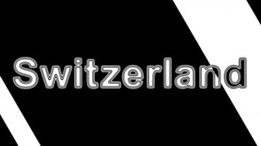 İsviçre. Döngü görüntüleri 4k çözünürlüğe sahiptir. Illüstrasyon.