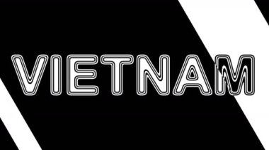 Vietnam. Döngü görüntüleri 4k çözünürlüğe sahiptir. Illüstrasyon.