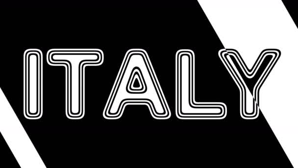 Italien Looping Aufnahmen Haben Eine Auflösung Von Illustration — Stockvideo
