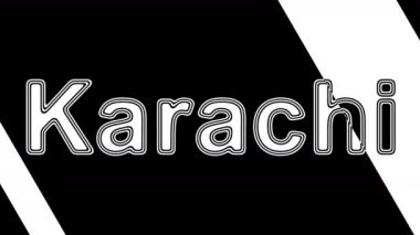 Karaçi. Döngü görüntüleri 4k çözünürlüğe sahiptir. Illüstrasyon.