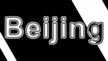 Pekin. Döngü görüntüleri 4k çözünürlüğe sahiptir. Illüstrasyon.