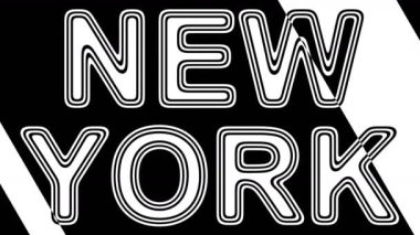 New York 'Ta. Döngü görüntüleri 4k çözünürlüğe sahiptir. Illüstrasyon.