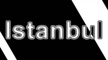 Istanbul. Döngü görüntüleri 4k çözünürlüğe sahiptir. Illüstrasyon.