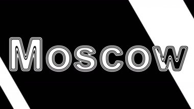 Moskova. Döngü görüntüleri 4k çözünürlüğe sahiptir. Illüstrasyon.