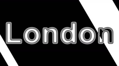 Londra. Döngü görüntüleri 4k çözünürlüğe sahiptir. Illüstrasyon.