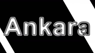 Ankara. Döngü görüntüleri 4k çözünürlüğe sahiptir. Illüstrasyon.