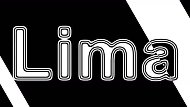 Lima Hurkolás Felvétel Felbontású Illusztráció — Stock videók