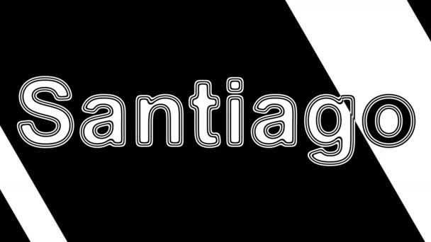 Santiago Smykové Záběry Mají Rozlišení Obrázek — Stock video