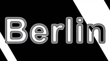 Berlin. Döngü görüntüleri 4k çözünürlüğe sahiptir. Illüstrasyon.