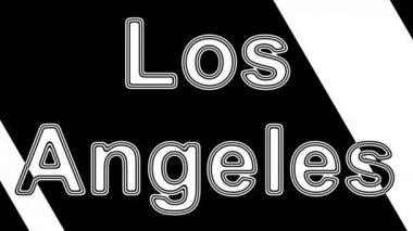 Los Angeles 'ı. Döngü görüntüleri 4k çözünürlüğe sahiptir. Illüstrasyon.