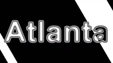 Atlanta. Döngü görüntüleri 4k çözünürlüğe sahiptir. Illüstrasyon.