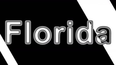 Florida. Döngü görüntüleri 4k çözünürlüğe sahiptir. Illüstrasyon.