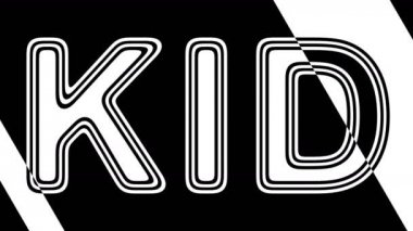 Çocuk. Döngü görüntüleri 4k çözünürlüğe sahiptir. Illüstrasyon.