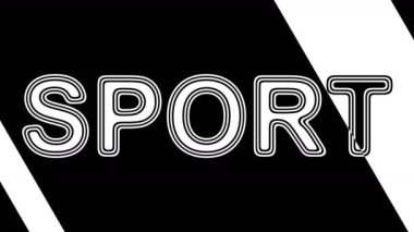 Spor. Döngü görüntüleri 4k çözünürlüğe sahiptir. Illüstrasyon.