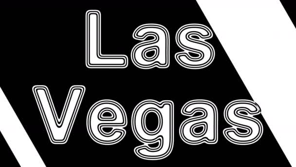 Las Vegas Looping Aufnahmen Haben Eine Auflösung Von Illustration — Stockvideo