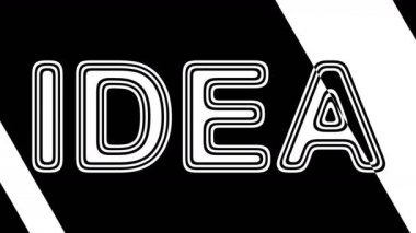 Fikir. Döngü görüntüleri 4k çözünürlüğe sahiptir. Illüstrasyon.