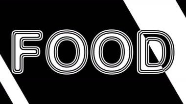 Gıda. Döngü görüntüleri 4k çözünürlüğe sahiptir. Illüstrasyon.