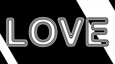 Aşk. Döngü görüntüleri 4k çözünürlüğe sahiptir. Illüstrasyon.