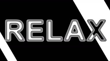 Rahatla. Döngü görüntüleri 4k çözünürlüğe sahiptir. Illüstrasyon.