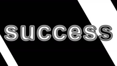 Başarı. Döngü görüntüleri 4k çözünürlüğe sahiptir. Illüstrasyon.