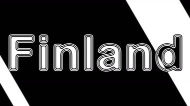 Finlandiya. Döngü görüntüleri 4k çözünürlüğe sahiptir. Illüstrasyon.
