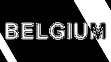 Belçika. Döngü görüntüleri 4k çözünürlüğe sahiptir. Illüstrasyon.