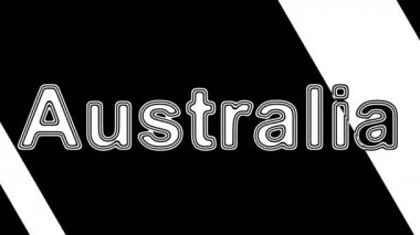 Avustralya. Döngü görüntüleri 4k çözünürlüğe sahiptir. Illüstrasyon.