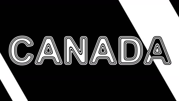 Kanada Hurkolás Felvétel Felbontású Illusztráció — Stock videók