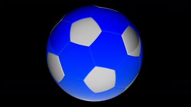 Soccerball Looping Footage Has Resolution Prores 4444 Alpha Channel Illustration — Stock Video