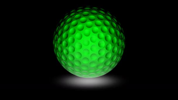 Golfball Looping Footage Has Resolution Prores 4444 Illustration — Stock Video