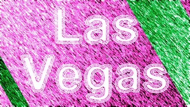 Las Vegas Las Imágenes Bucle Tienen Resolución Prores 4444 Ilustración — Vídeo de stock