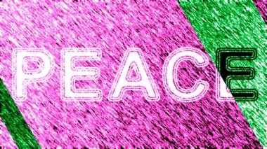 Barış. Döngü görüntüleri 4k çözünürlüğe sahiptir. ProRes 4444. Illüstrasyon.