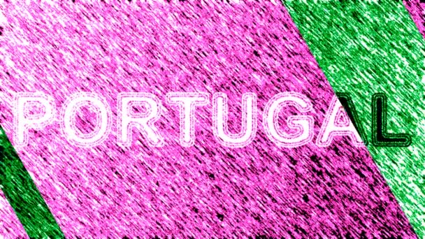 Πορτογαλία Ταινία Βρόχου Έχει Ανάλυση Prores 4444 Εικόνα — Αρχείο Βίντεο
