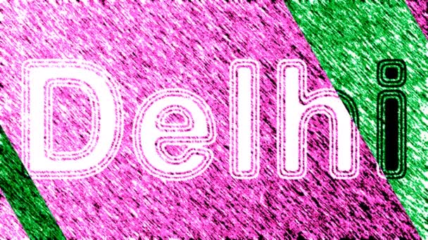 Delhi Looping Beelden Heeft Resolutie Prores 4444 Illustratie — Stockvideo