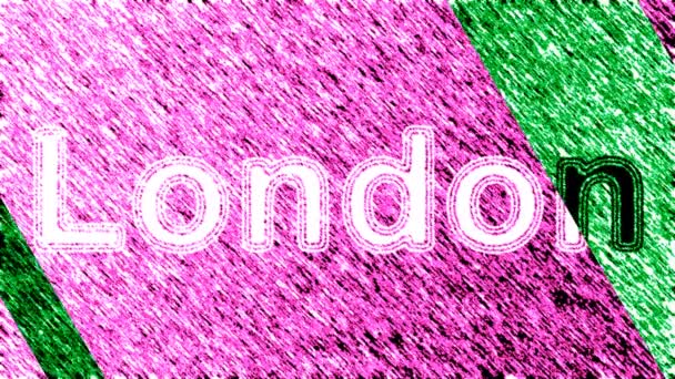 Londra Video Loop Una Risoluzione Prores 4444 Illustrazione — Video Stock