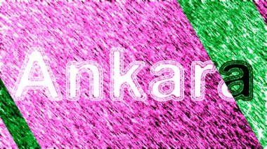 Ankara. Döngü görüntüleri 4k çözünürlüğe sahiptir. ProRes 4444. Illüstrasyon.