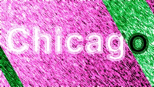 Chicago Loopning Bilder Har Upplösning Prores 4444 Illustration — Stockvideo