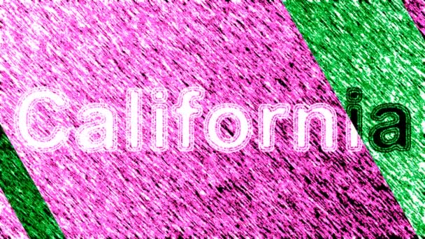 California Döngü Görüntüleri Çözünürlüğe Sahiptir Prores 4444 Illüstrasyon — Stok video