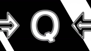 Mektup. Döngü görüntüleri 4k çözünürlüğe sahiptir. Illüstrasyon.