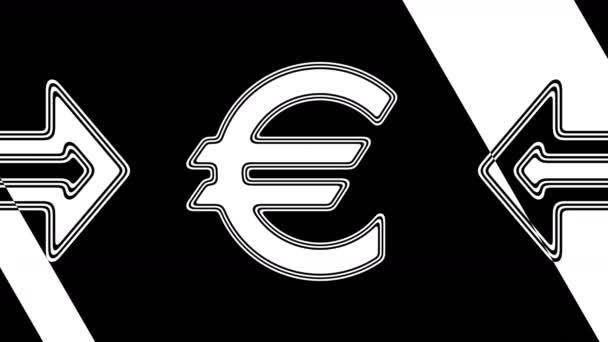 Euro Looping Aufnahmen Haben Eine Auflösung Von Illustration — Stockvideo