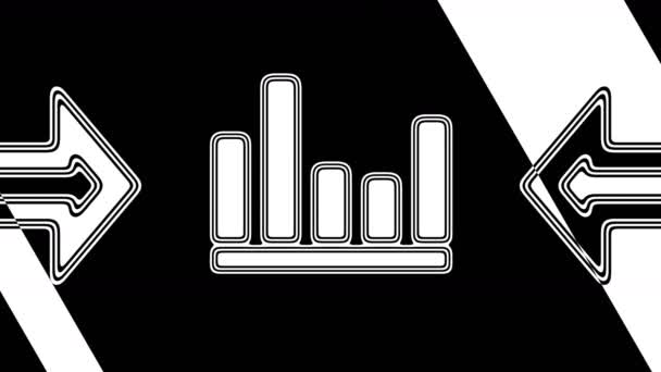 Das Equalizer Symbol Looping Aufnahmen Haben Eine Auflösung Von Illustration — Stockvideo