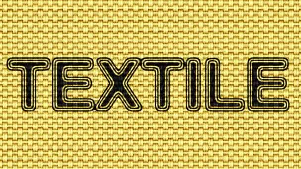 Textil Grabación Bucle Ilustración — Vídeos de Stock