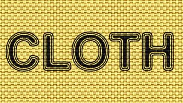 Cloth Looping Footage Illustration — Stock Video