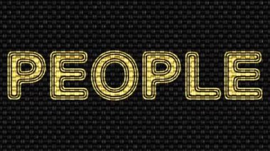 Insanlar. Döngü görüntüleri. Illüstrasyon.