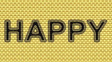 Mutlu. Döngü görüntüleri. Illüstrasyon.